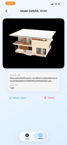 3D Model Maker Image to 3D iPhone screenshot