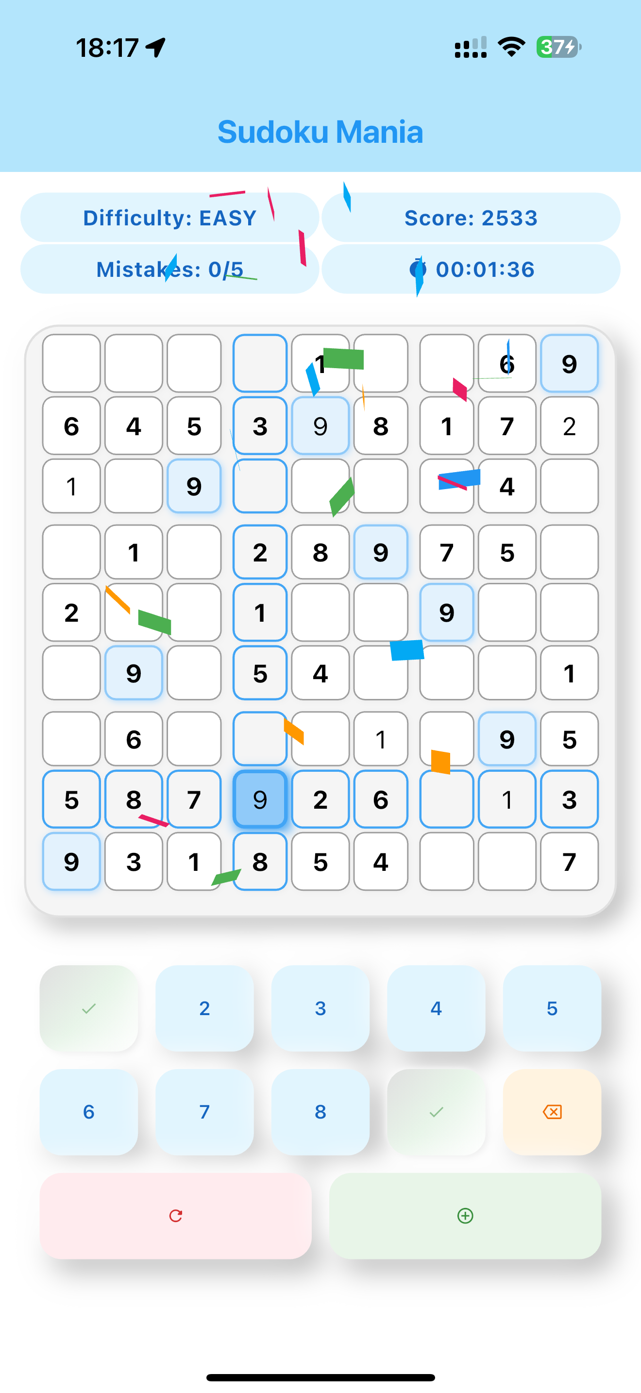 Sudoku Mania - A Classic Game screenshot 3