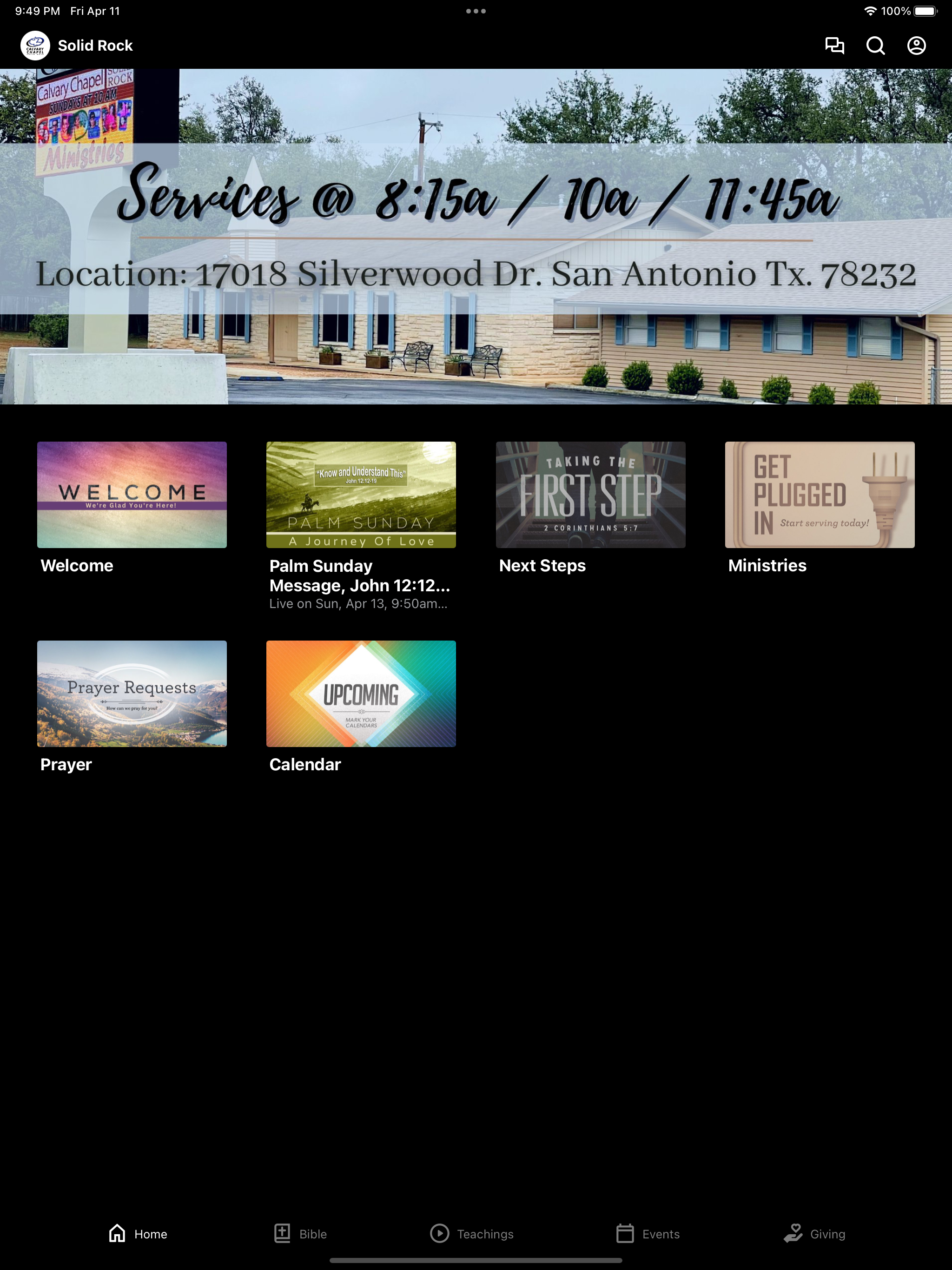 Calvary Chapel Solid Rock screenshot 4