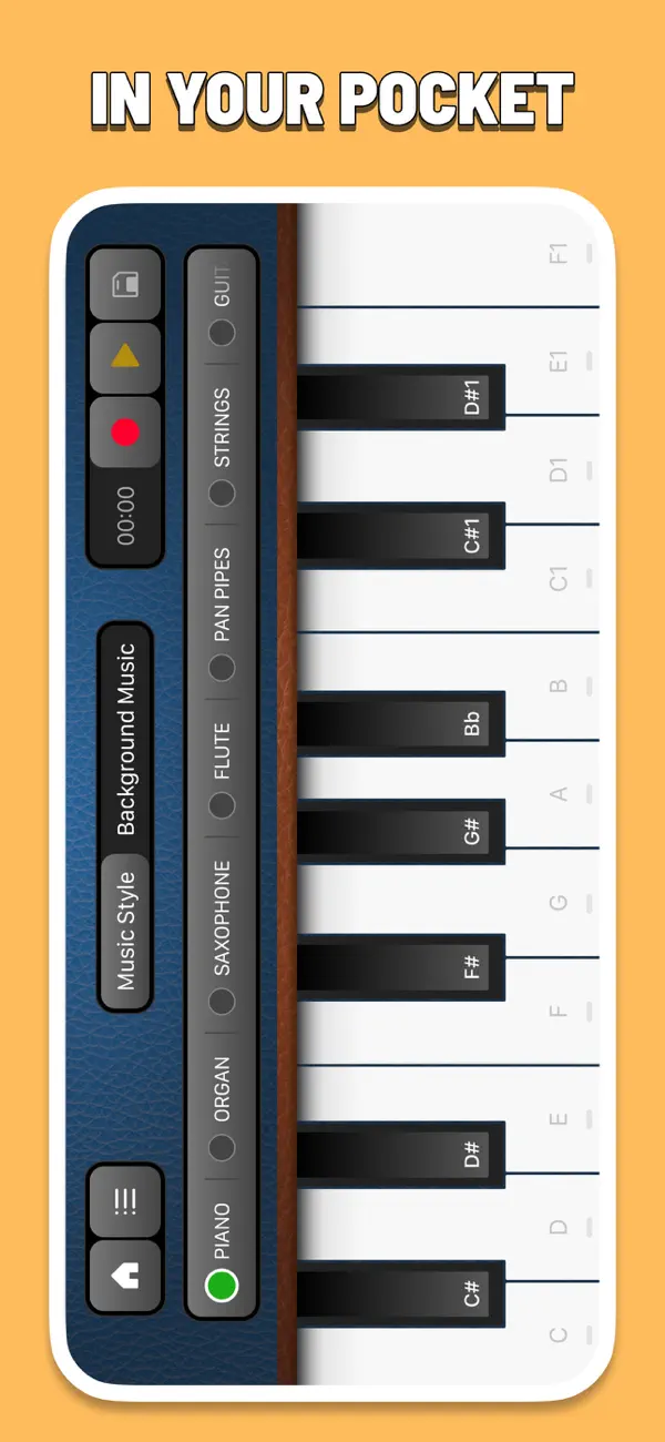 Screenshot #1 pour Virtual Piano +