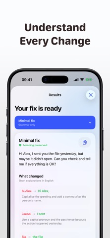 English Fix: Grammar AI Screenshot 2 of 4