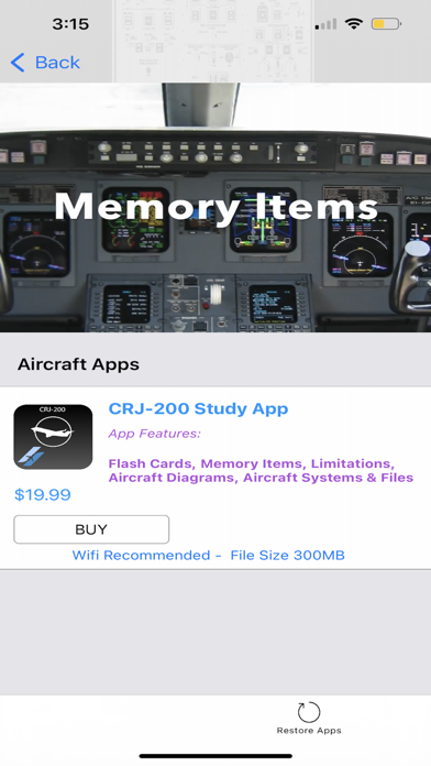 CRJ-200 Aircraft Apps Screenshot