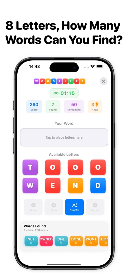 Word Tiles: Fun Puzzle Game screenshot 3