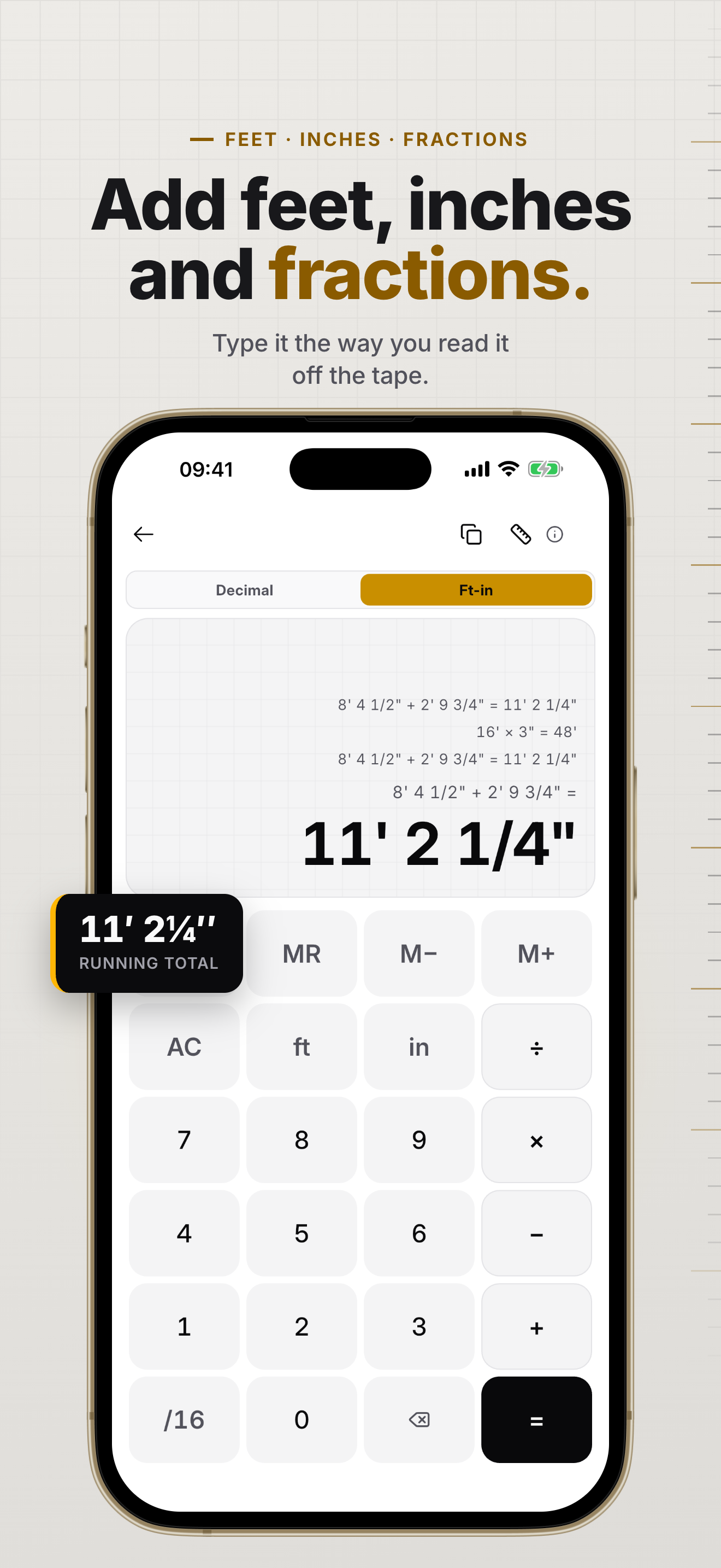 Mesura: Construction Calc screenshot 2