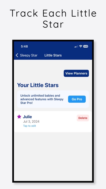 Sleepy Star Sleep Tracker