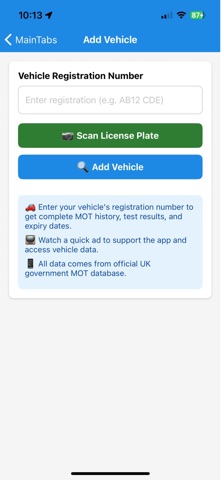 MoT Track Check Screenshot 2 of 7