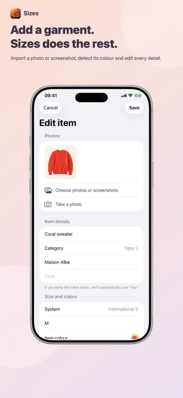 Size converter screenshot 3 of 6