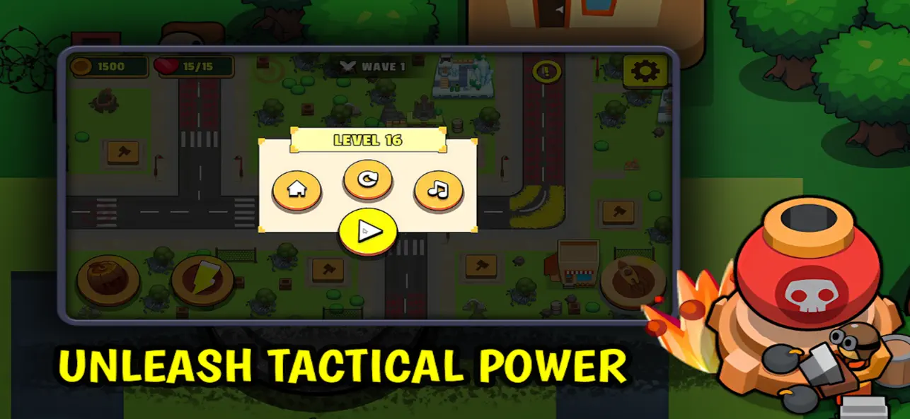Screenshot #1 pour Street Defenders Tower Defense