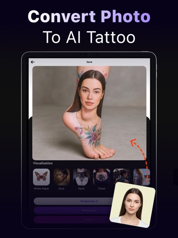 AI Tattoo Generator, Creator iPad screenshot