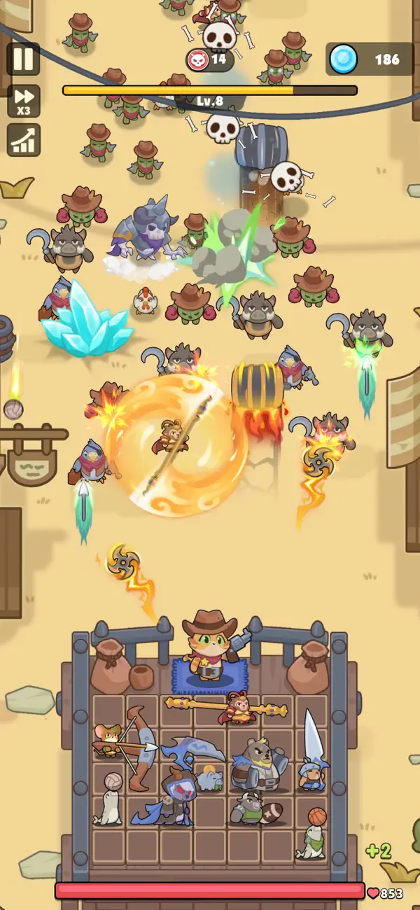 Rumble Paws: Backpack Battle Hack screenshot 2 - iOS game interface