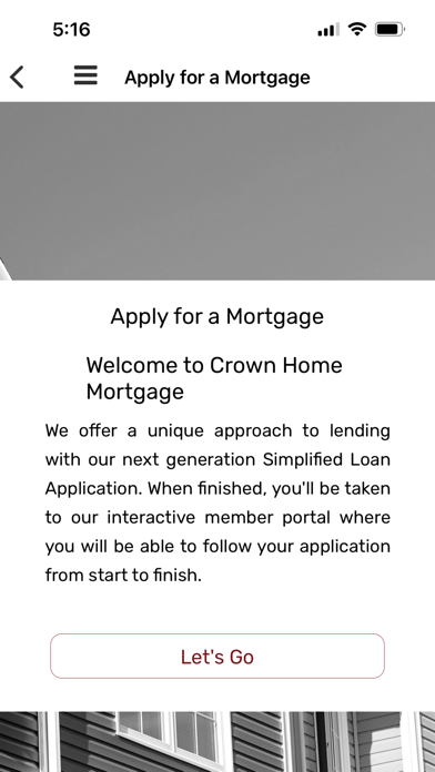 Crown Home Mortgage Screenshot