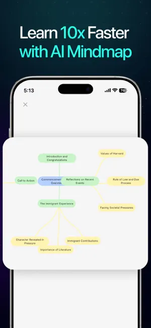 deNoter: AI Note Taker,mindmap screenshot 4
