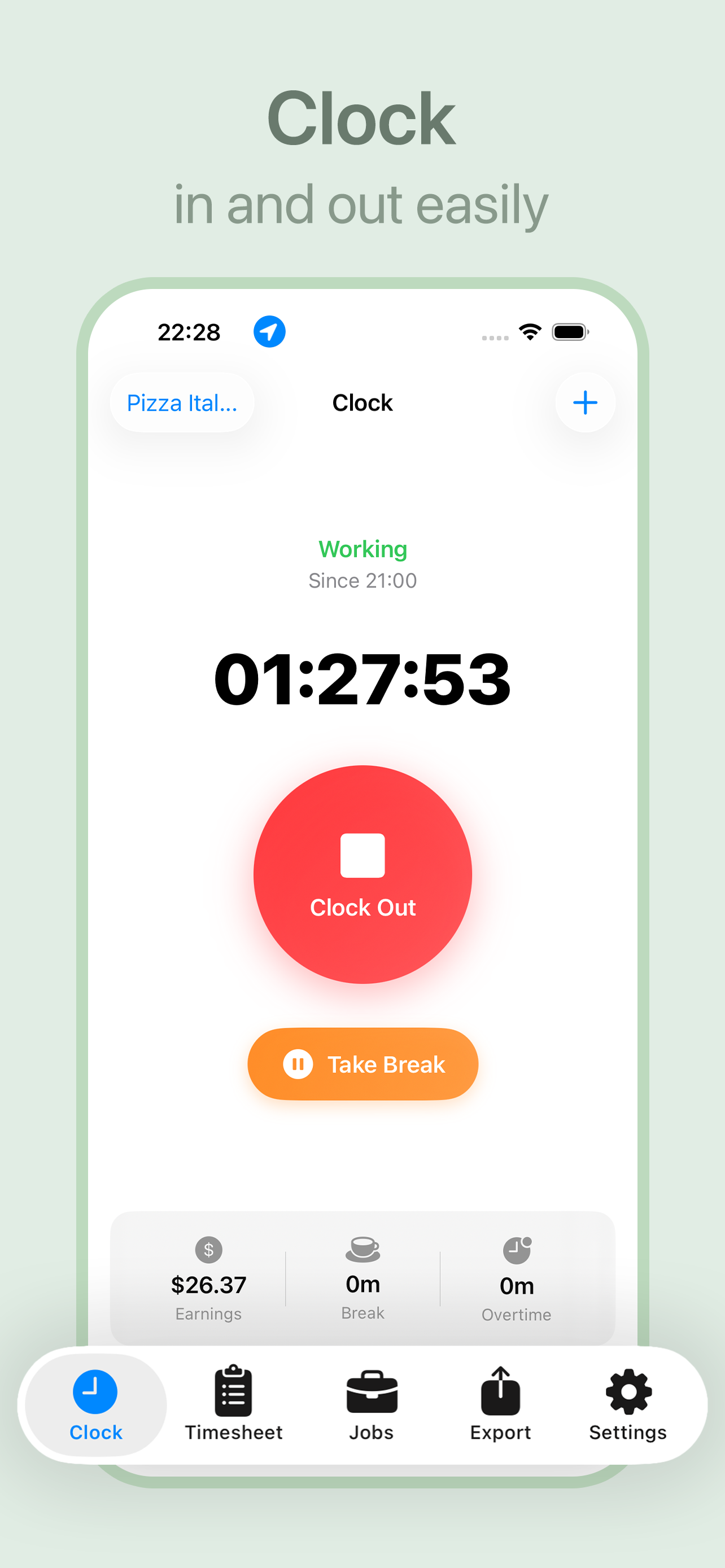 Hours Tracker: Time and Pay