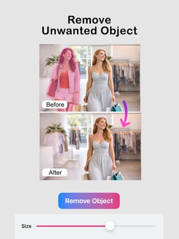 AI background & Remove Objects iPad screenshot