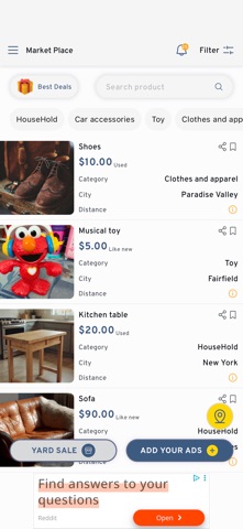 Yard_Sale_Finder iPhone screenshot