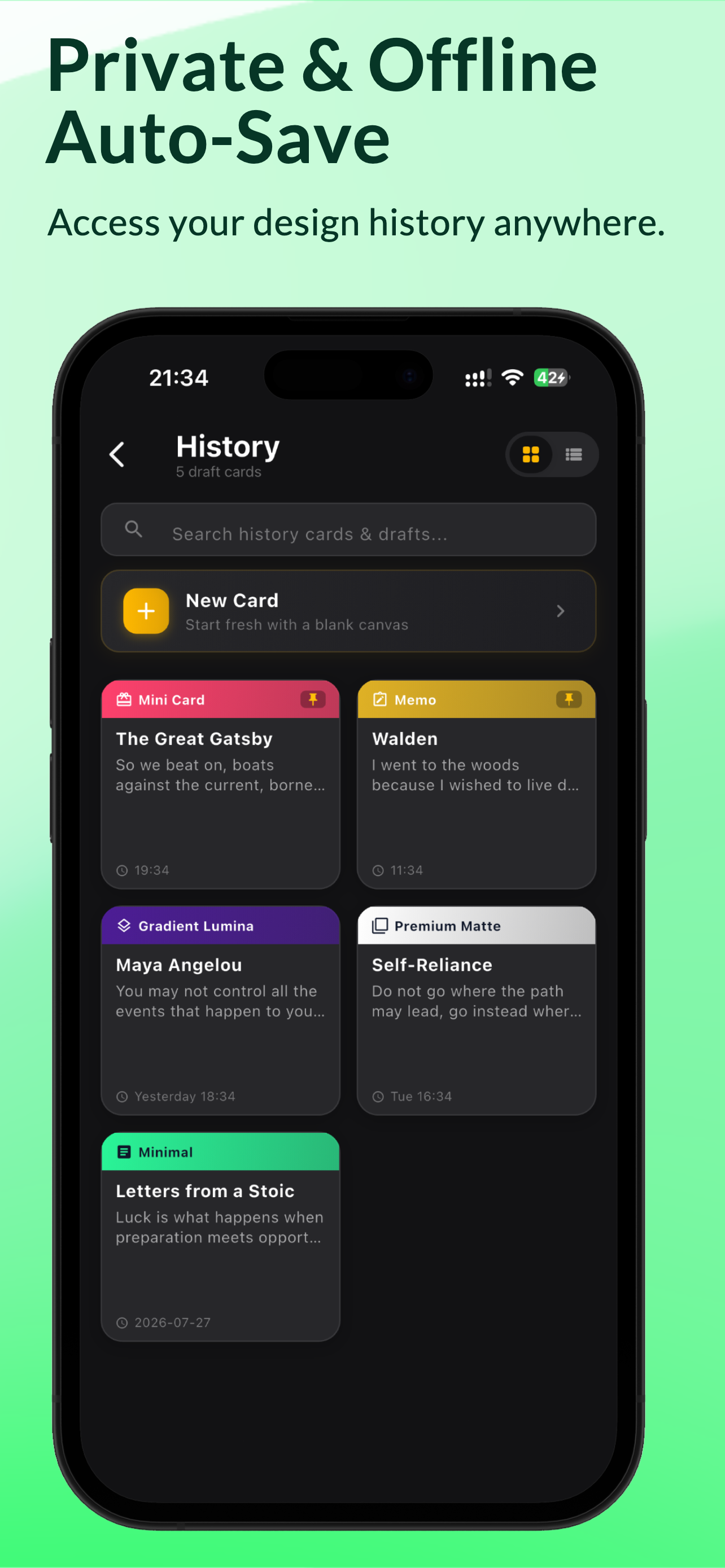 Cardify: Quote Maker & Text screenshot 4