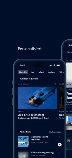 Screenshot von Tagesschau - Nachrichten auf dem iPhone 6
