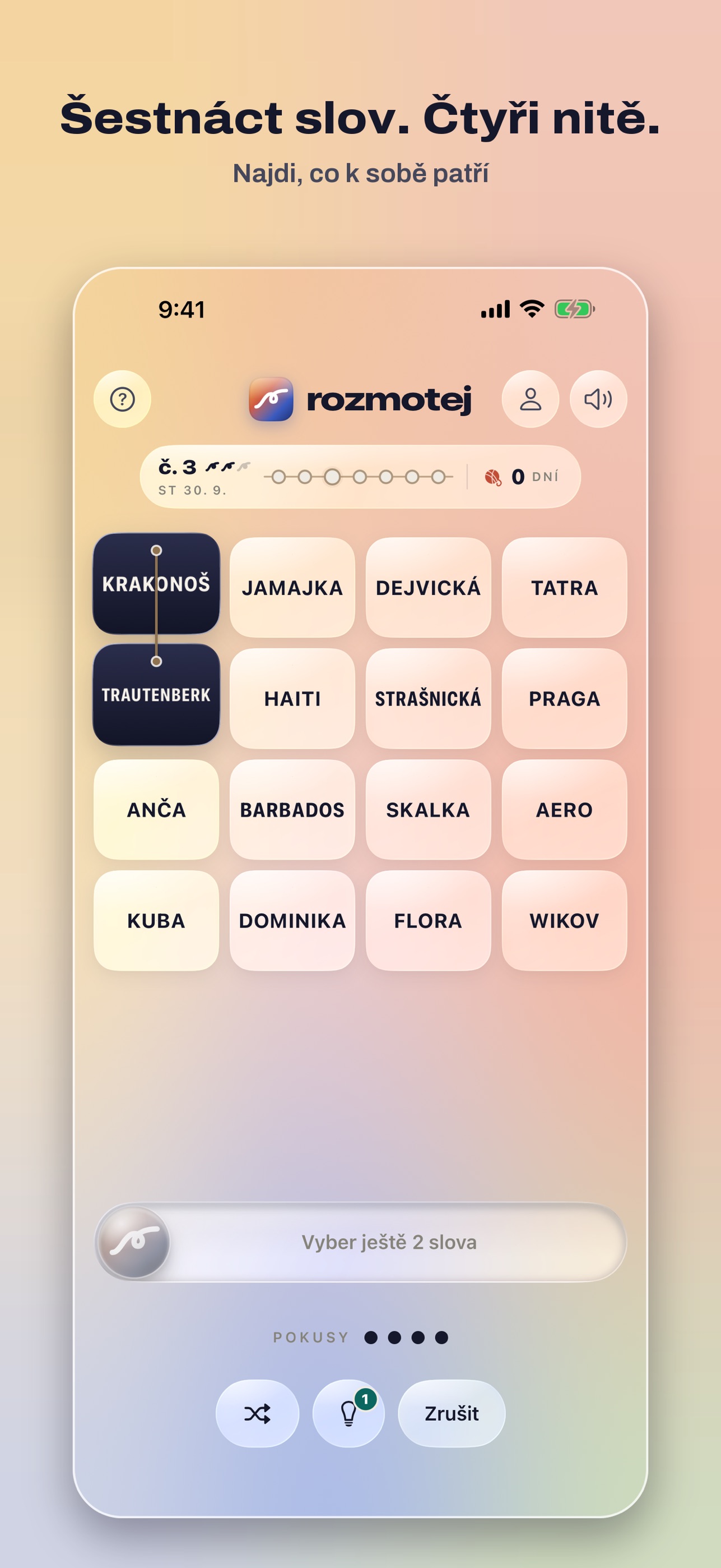 Screenshot 1 of Rozmotej – denní slovní hra
