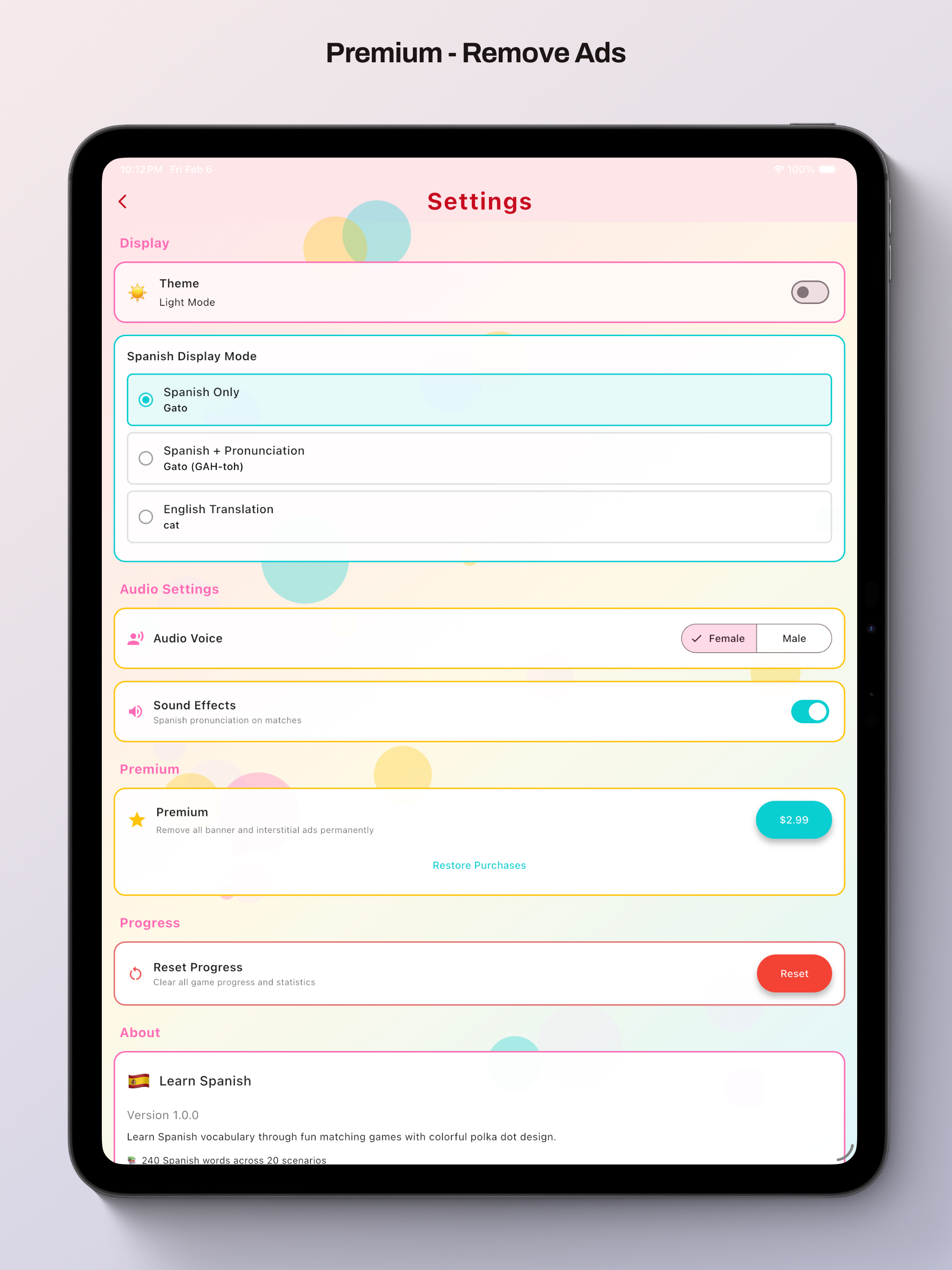 Parejas Spanish Learn Match screenshot 12