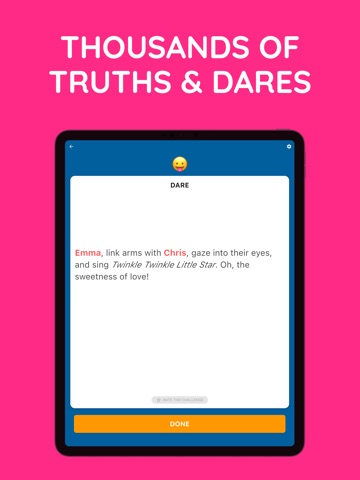 Truth or Dare – Party Game iPad screenshot