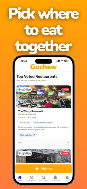 Restaurant Voter: Gochew screenshot 1