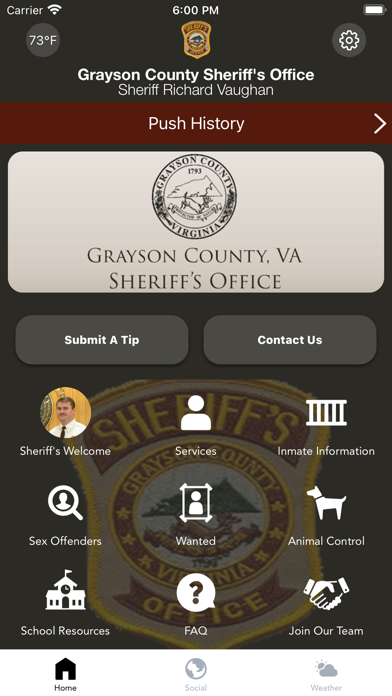 Grayson County Sheriff VA Screenshot