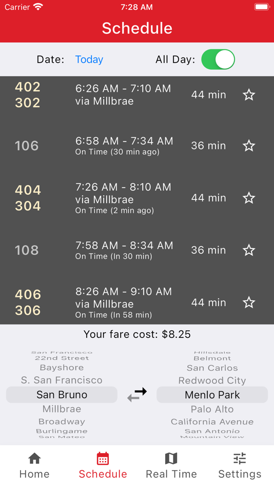 #4. Caltrain Commuter (iOS) 由: Noah Listgarten