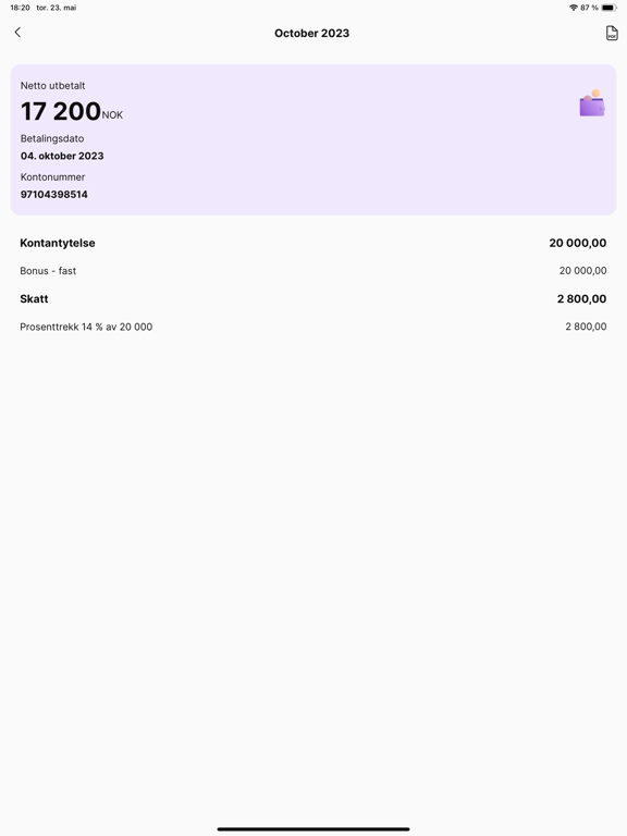 Screenshot #6 pour PowerOffice Go