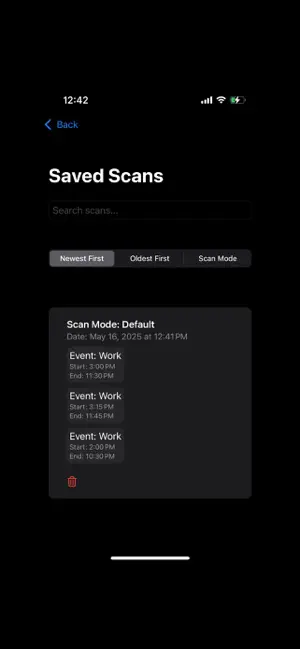ScheduleScanner screenshot 3