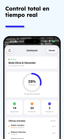 Confirmalia Check-in screenshot