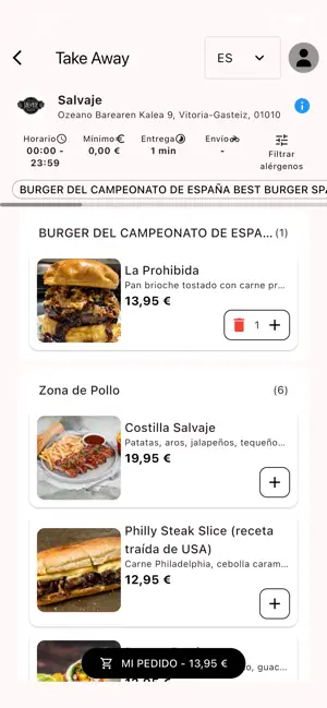 Salvaje American Burger screenshot 2