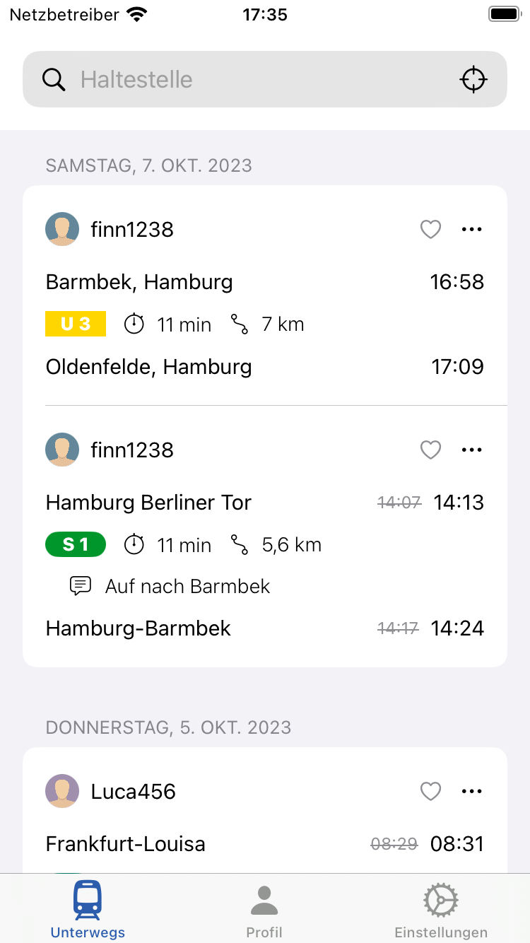 Träwel CheckIn