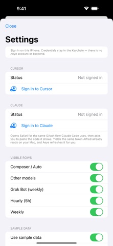 Aeye — Usage Meter Screenshot 3 of 3