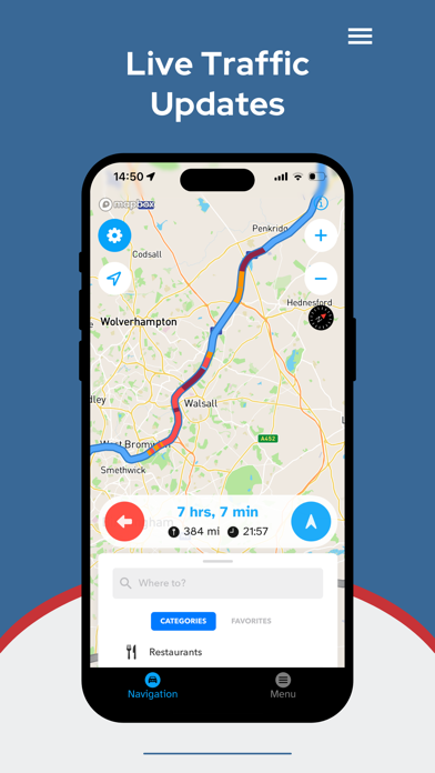 RouteLed Navigation Screenshot