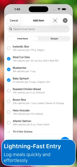 Calora Food Tracker screenshot 2