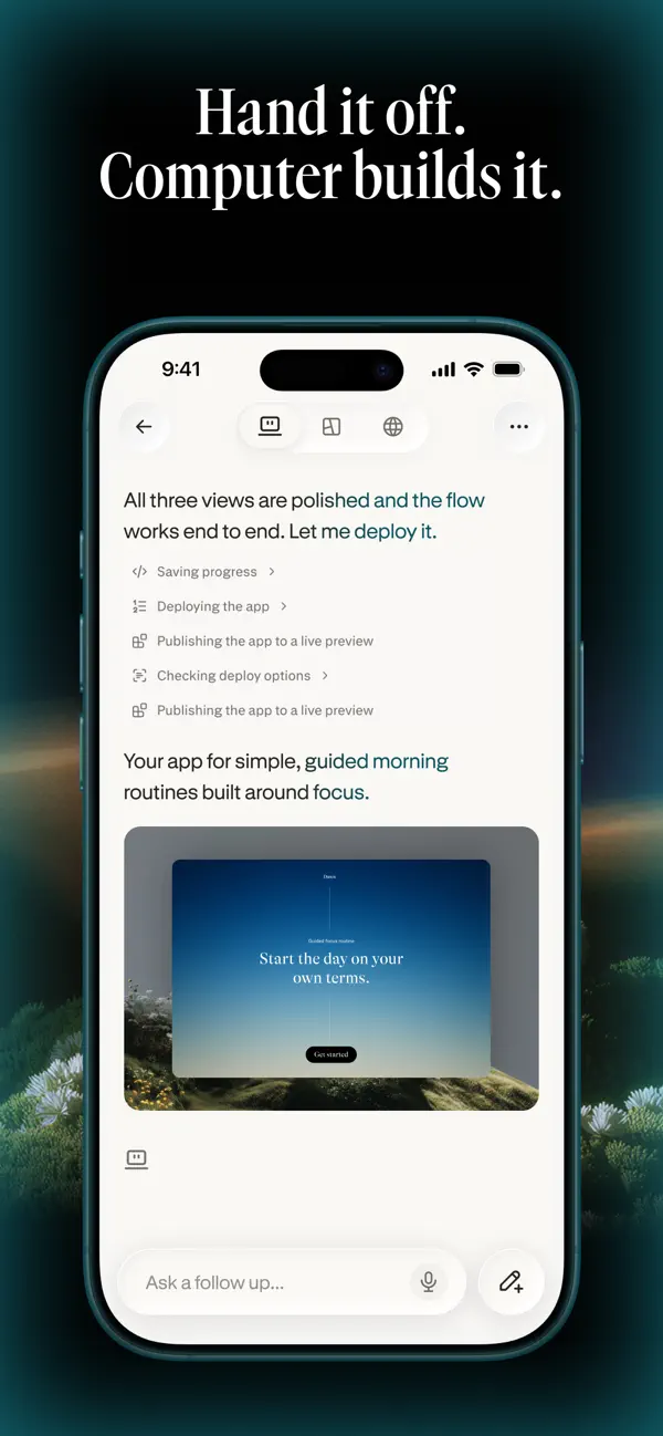 Perplexity - AI Search & Chat App Store screenshot 3