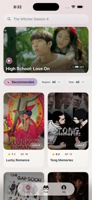 MovieMix : TV, Movie & Shorts iPhone screenshot 1