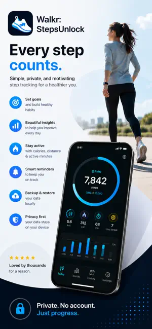 Walkr: StepsUnlock screenshot 1