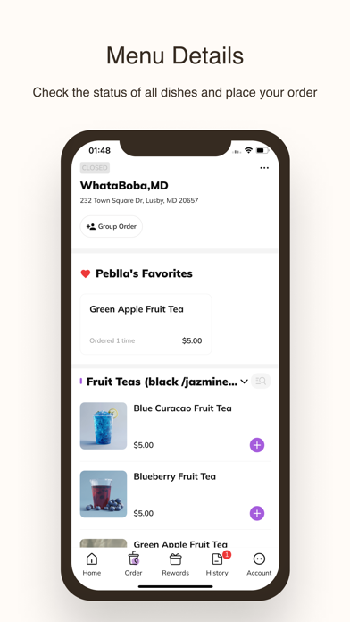 WhataBoba iPhone screenshot 2 - Food & Drink app