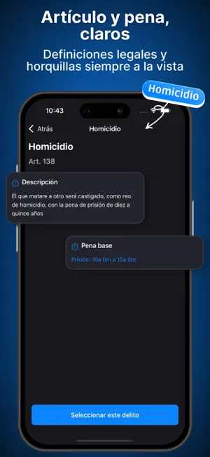 Calculadora de Penas screenshot 4