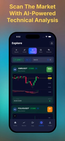 Sindex AI: Crypto Signal Alert iPhone screenshot