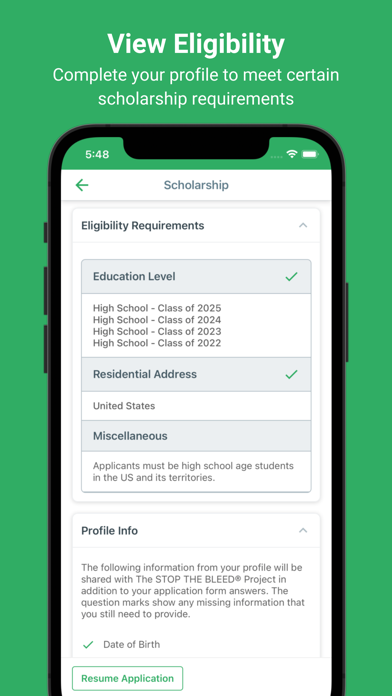Going Merry Scholarships Screenshot