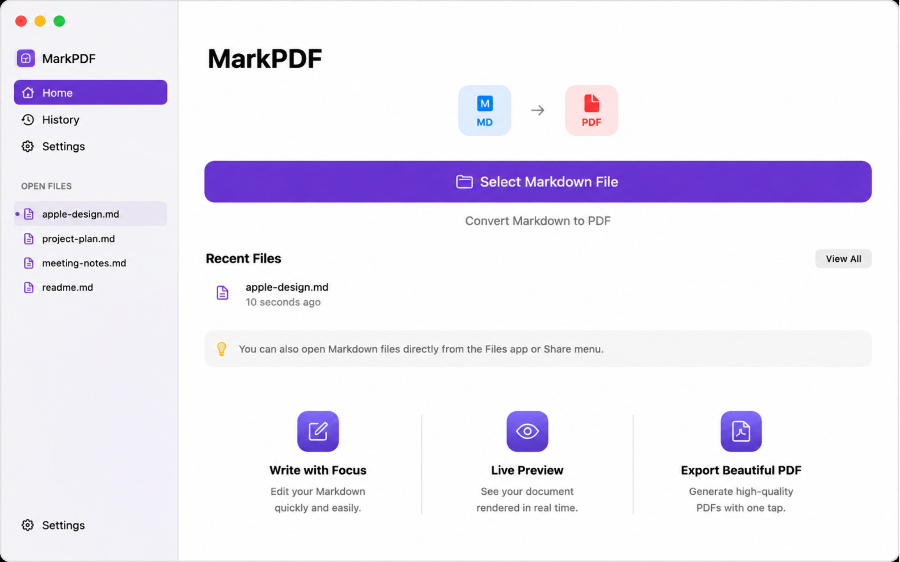 MarkPDF: Markdown PDF Maker screenshot 3