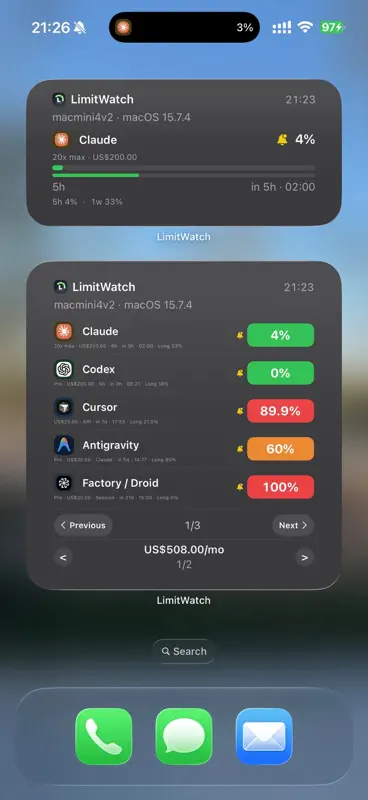 LimitWatch screenshot 2 of 10
