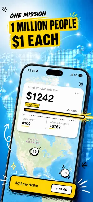 WeMillion - Be part of it iPhone screenshot 1