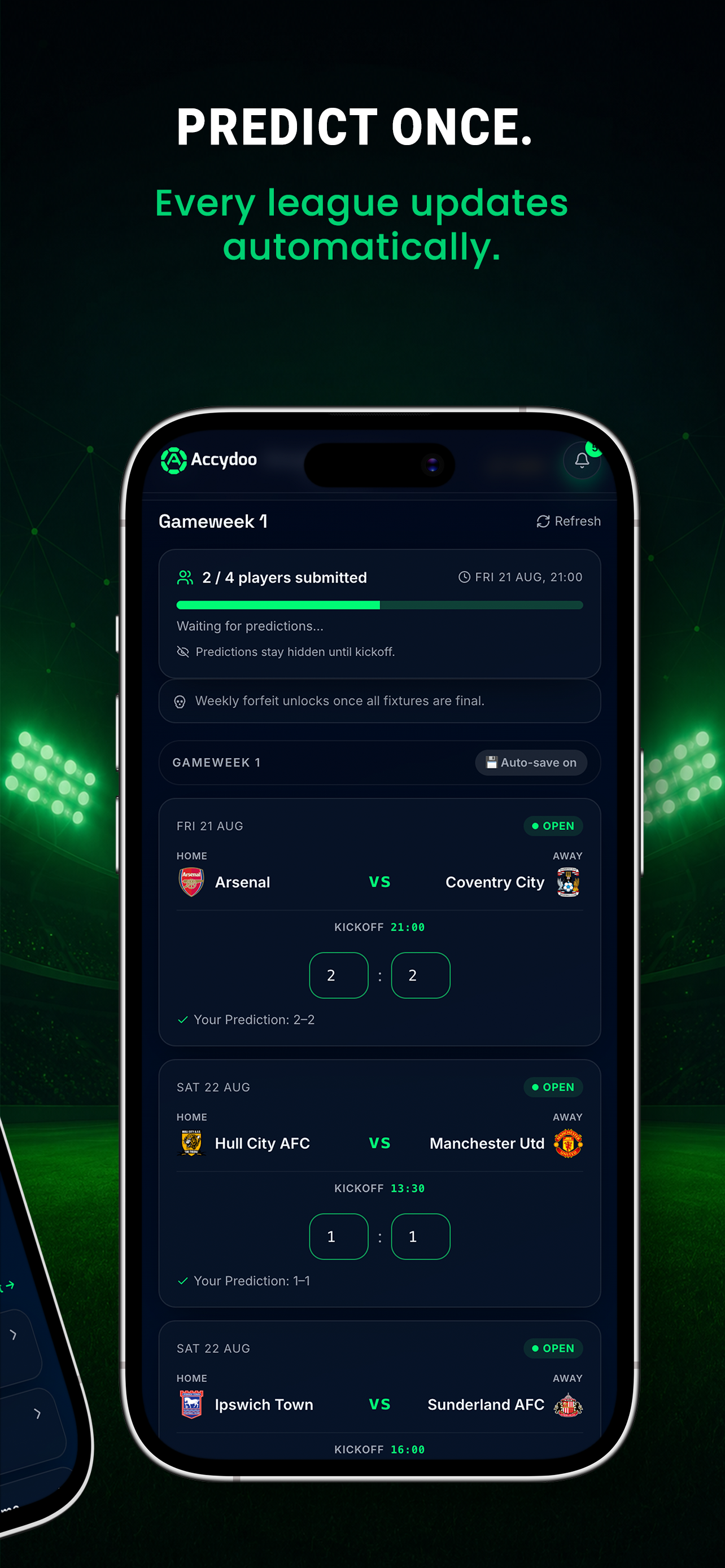 Accydoo: Football Predictions screenshot 2