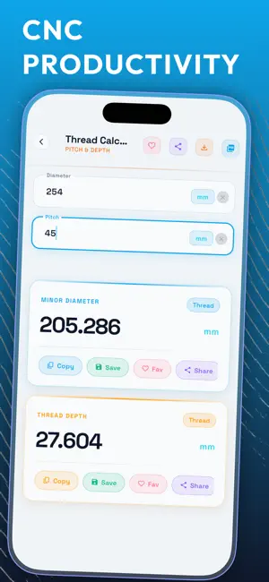 CNC Lathe Calculator pro screenshot 3