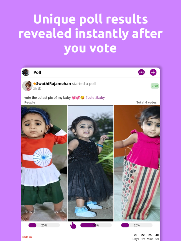 MaxVot Social Media iPad screenshot 3 - Social Networking app