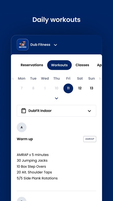 Dub-Fitness Screenshot
