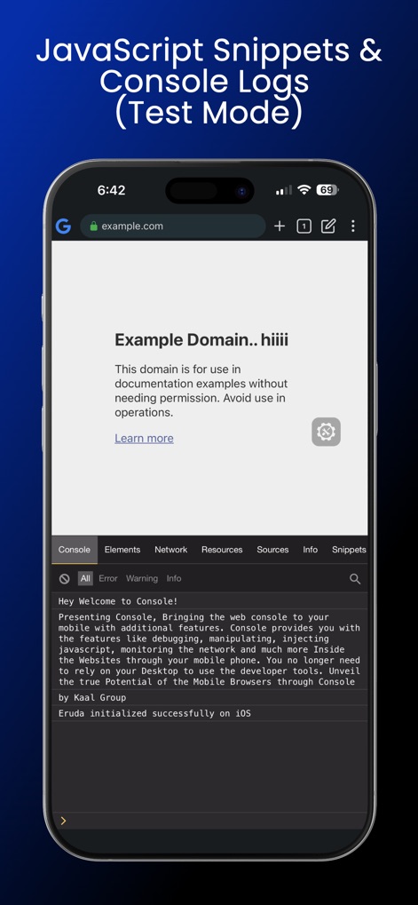 Eruda Browser Console - Developer Tools App | MWM